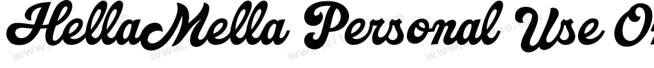 HellaMella Personal Use Only字体转换